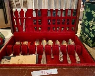 Silverware set in box - 49 pcs