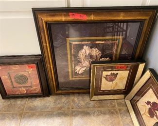 Framed glass front pictures