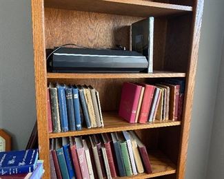 Books & miscellaneous in shelves