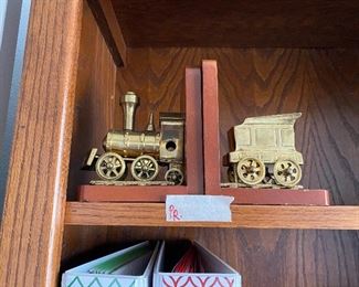 Railroad book ends