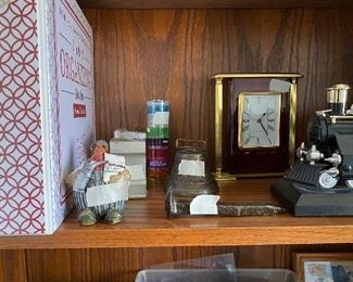 Miscellaneous in shelves in office