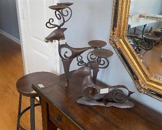 More deer candle holders