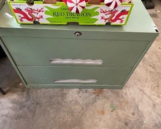 Metal file cabinet