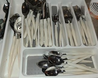 Cutco pearl white silverware set - 55 PCs - some are serving PCs