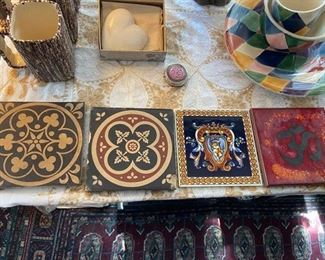 Collection of tiles/trivets
