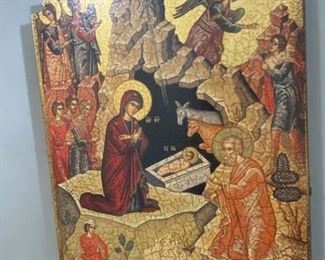 Iconoclastic Nativity scene
