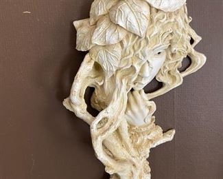 Green Woman Forest Child Wall