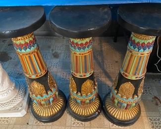 Toscano designed Regal Egyptian Luxor Pedestals