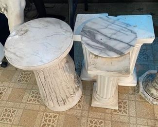 Plaster pedestals
