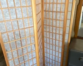 Japanese paper framed screen 3 panel/screens (2)