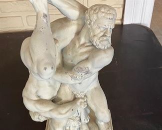 Fighters of Pergamum ("Dirty Fighting") larger of the two copies at this sale--smaller version is perfect, the larger copy has slight damage to the arm as shown in photo