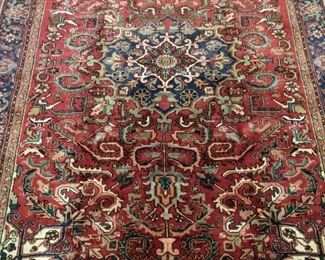 Another of the amazing hand-woven Persian Bakhtiari rugs in this house; measures 9' 10" x 7' 5".
