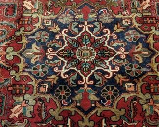 Center medallion of the Persian Bakhtiari rug.