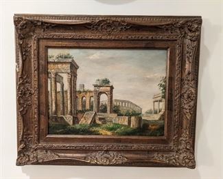 One of a set of four, nicely framed original oils on canvas.