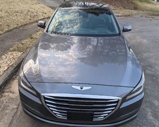 I finally persuaded the family to let me sell their coveted 2016 Hyundai Genesis, with only 36K very pampered miles on it! This thing drives like a dream and has every option available. I just pulled it out of the garage, where it's been sitting like a bad child.                                                         I have the detailer coming over tomorrow to give it a good spit shine!