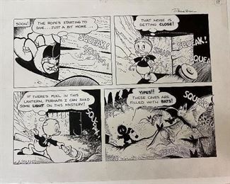 Original comic art,ink drawing Pat Block