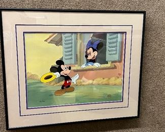 Minnie Mickey Courting Cel