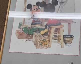 Framed self portrait Walt print