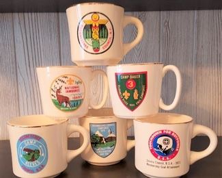 Vintage Boy Scouts coffee mugs