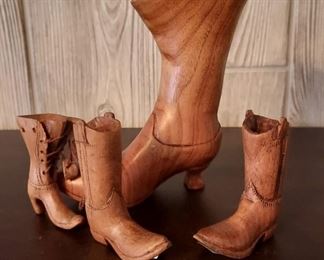 Hand carved wood figurines