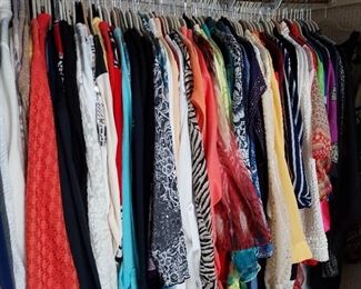 Large assortment of women's clothes