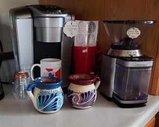 Kurig Coffee makers and Cusinart grinder