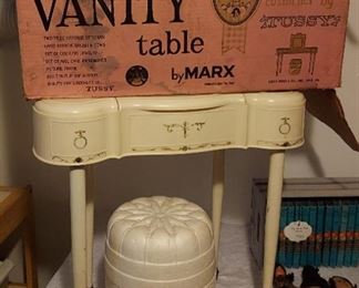 Vintage Marx Budding Beauty Vanity Table