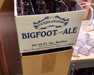 Beer brewing glass bottles