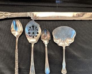 Silver serving pieces