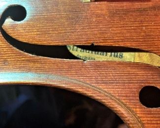 "Copy of a Stradivarius" . . . made in Germany