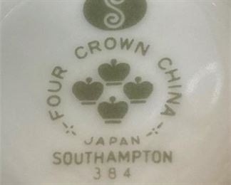 "Four Crown" china