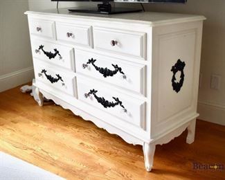 Painted double dresser