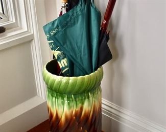 Majolica umbrella stand