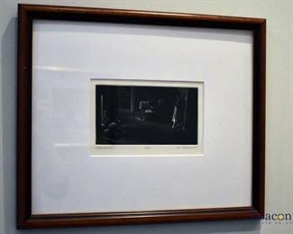 Framed print by Art Werger, 1989. “Expectations.” 