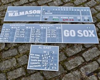Magnetic Red Sox scoreboards