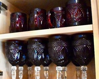 Cristal d'Arques ruby glass