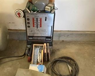 004 Montgomery Ward Stick Welder with Some Supplies