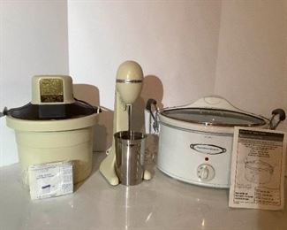 Electric Ice Cream Maker and Hamilton Beach Drink Master