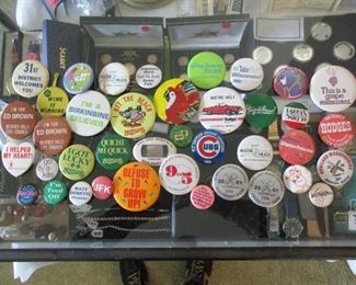 POLITICAL BUTTONS; SOME VINTAGE