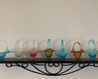 Fenton Glass Baskets