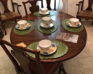 Statton Furniture: Cherry Dining Table w/ 6 chairs