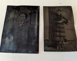 Assorted Antique Tin Types