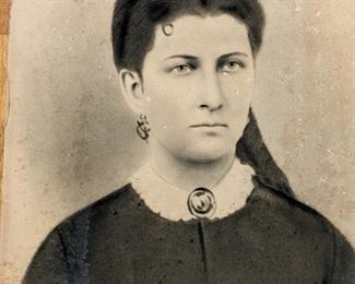 Antique Large Unframed Portrait: Martha Hamersly