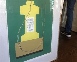 Man Ray artist proof, signed piece.  1969.  "Untitled I".  $2250