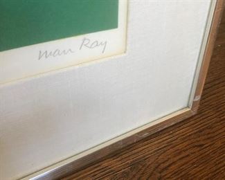 Man Ray artist proof, signed piece.  1969.  "Untitled I".  $2250