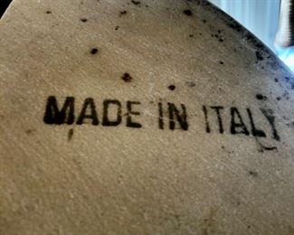 Vintage Italian floor lamp with glass shade and marble base.  3 lights. Chrome pole.  Some wear but in overall great condition.  54H x 16W (shade). base is 12W.  $850