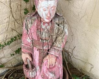 Chinese Quan Yin Wooden Statue