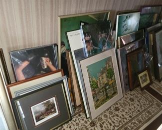 Lots of Framed Artwork