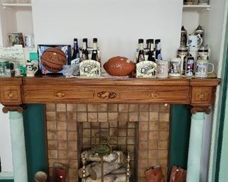 Collectible Coors Bat Bottles, Leather Boots, Budweiser Beer Steins and Autographs Balls