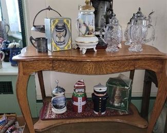 Cut Glass Beer Steins and Shultz and Dooley Steins